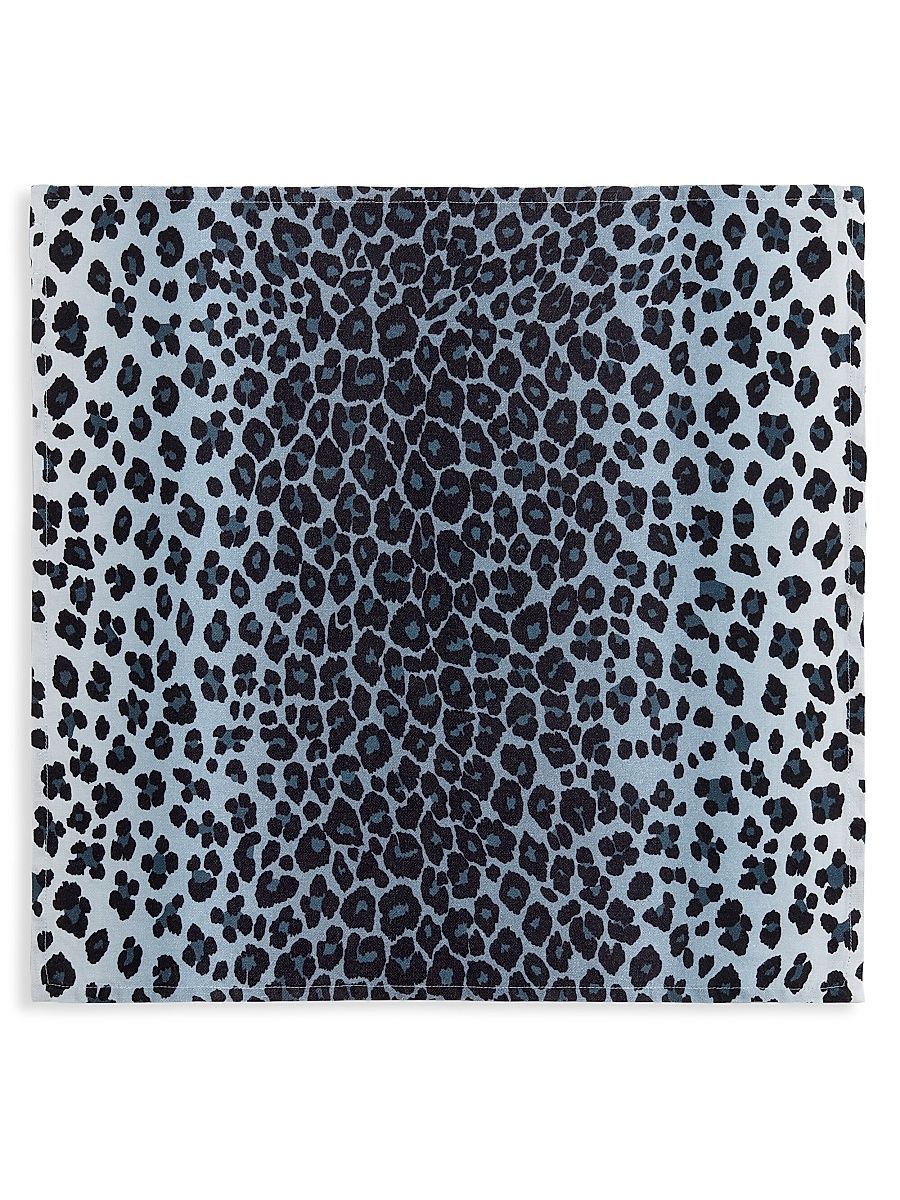 4-Piece Leopard Linen Sateen Napkin Set