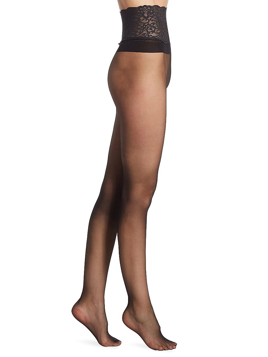 Women's The Sexy Seamless Sheer Hosiery - Black - Size Large