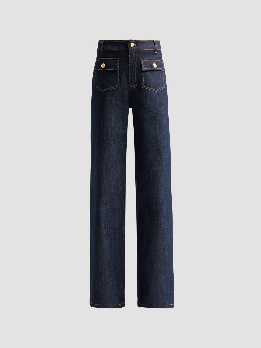 Women's Cassie Straight-Leg Jeans - Indigo - Size 14