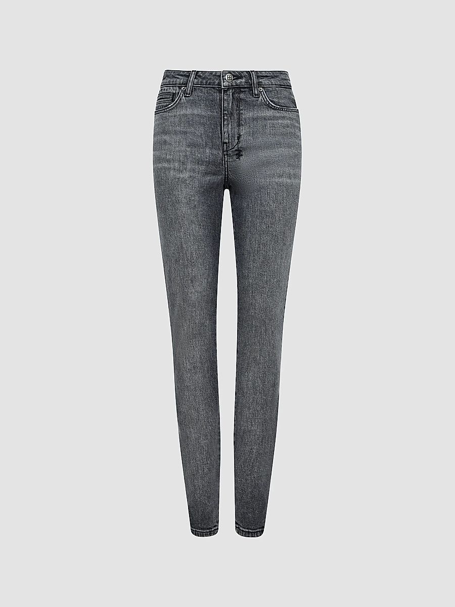 Women's The Moss Low-Rise Skinny Jeans - Grey - Size 31