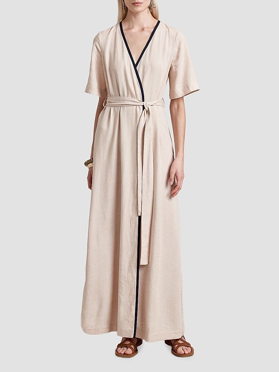 Women's Wrap Dress - Sand - Size XS