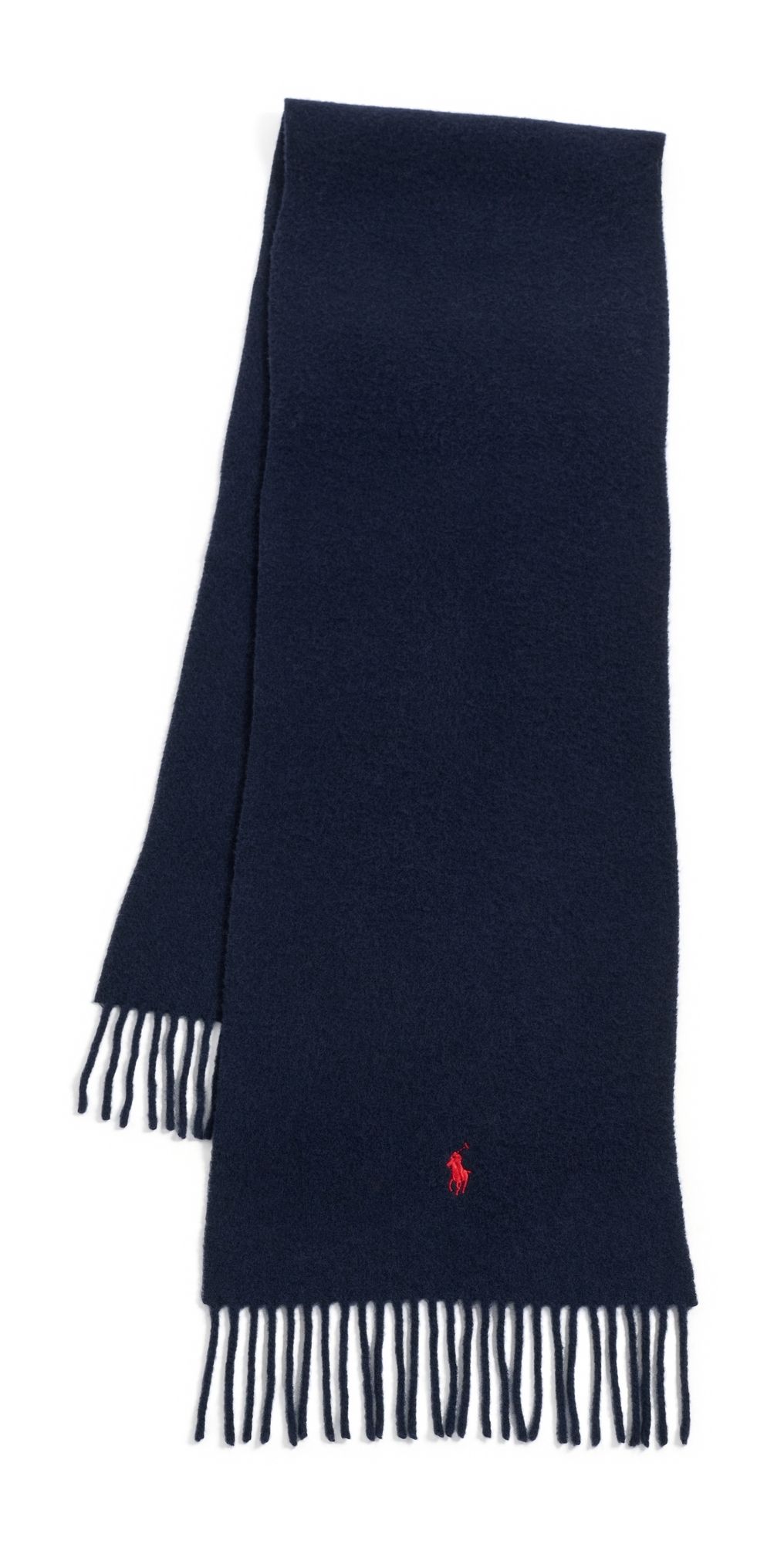 Polo Ralph Lauren Solid Recycled Wool Scarf Hunter Navy One Size