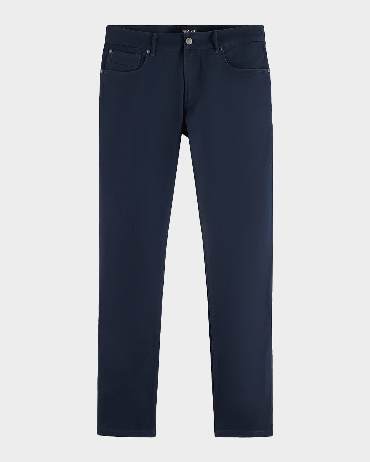Ralston Cotton Mid-Rise Straight-Leg Jeans