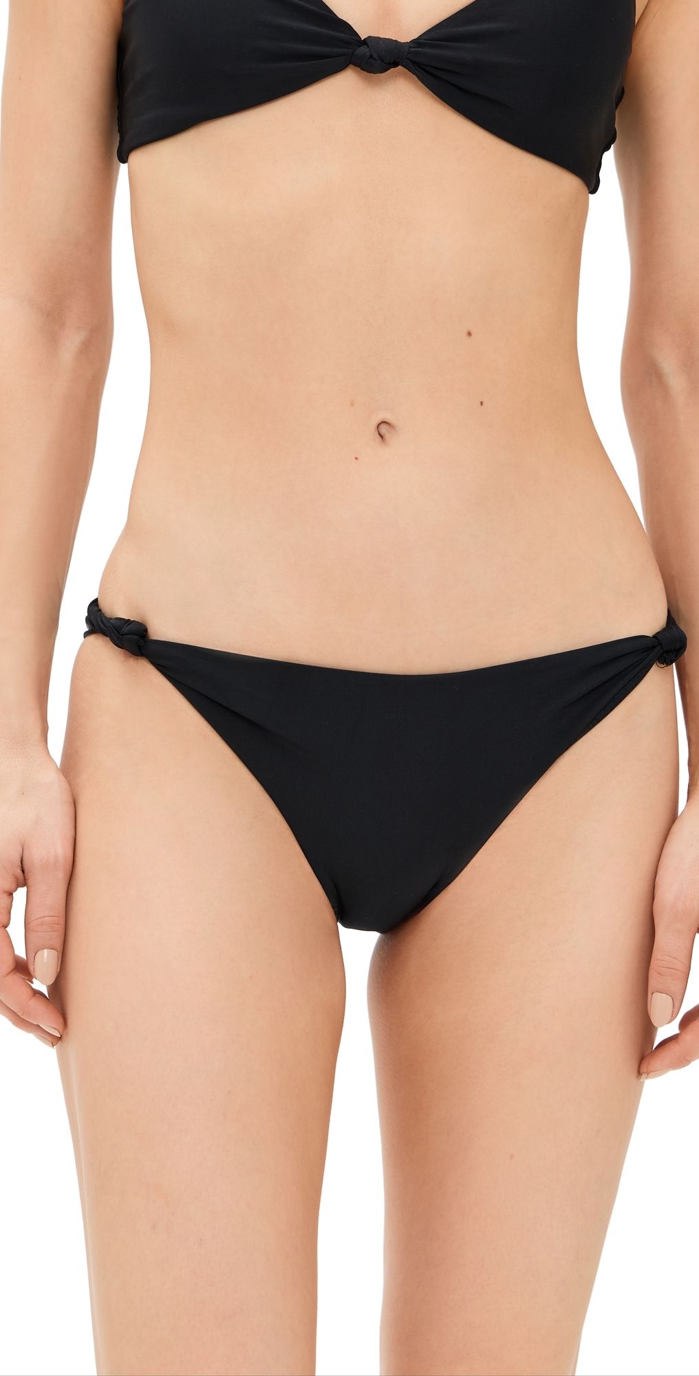MIKOH Fiore Bikini Bottoms Noir L