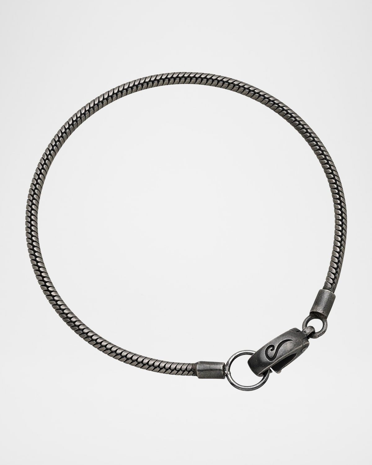 Men & apos;s Classy Oxidized Silver Bracelet