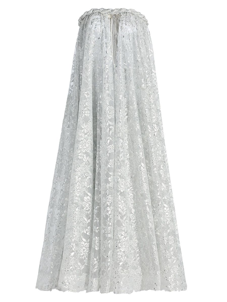 Women's Carousel Metallic Twist Gown - Silver - Size 6