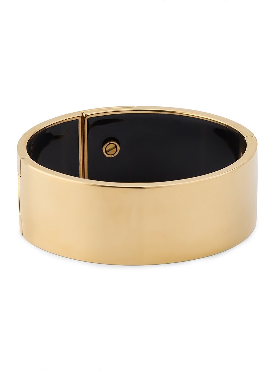 Women's Kira 18K-Gold-Plated Wide Bangle - Tory Gold