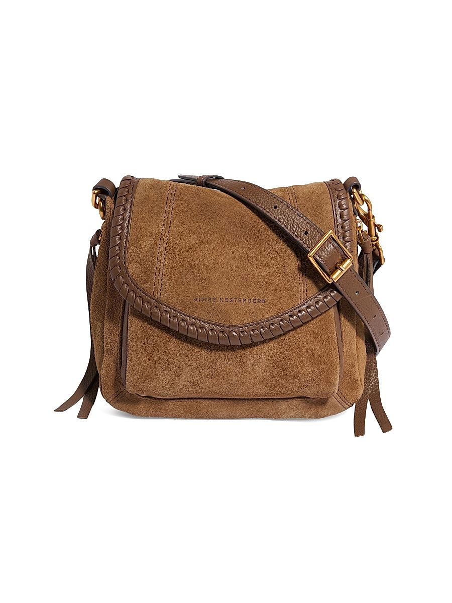 Women's All For Love Suede Mini Crossbody Bag - Coffee Suede