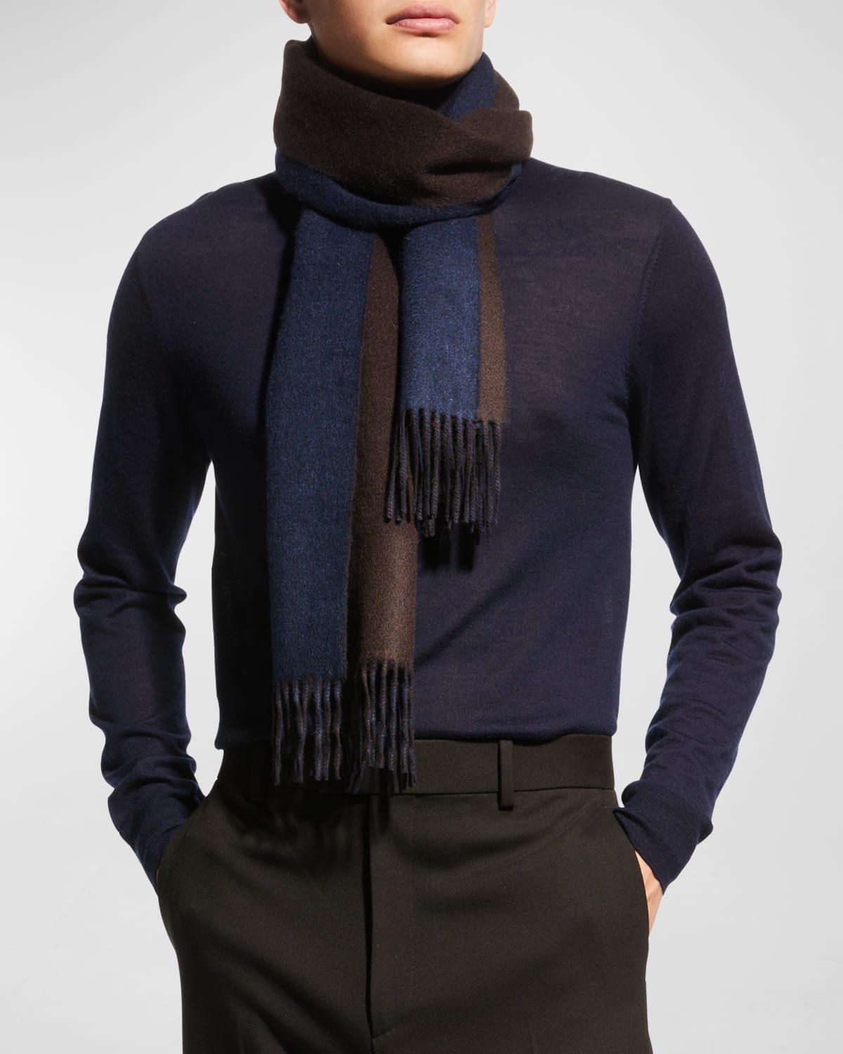 Men & apos;s Double-Face Cashmere Scarf