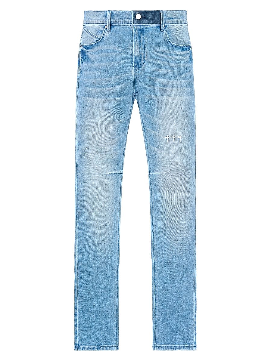 Men's Exodus Clayton Pintuck Skinny Jeans - Glacier Blue Cross Triad - Size 40