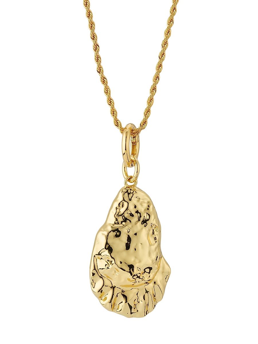 Women's 18K-Gold-Plated Oyster Pendant Necklace - Gold