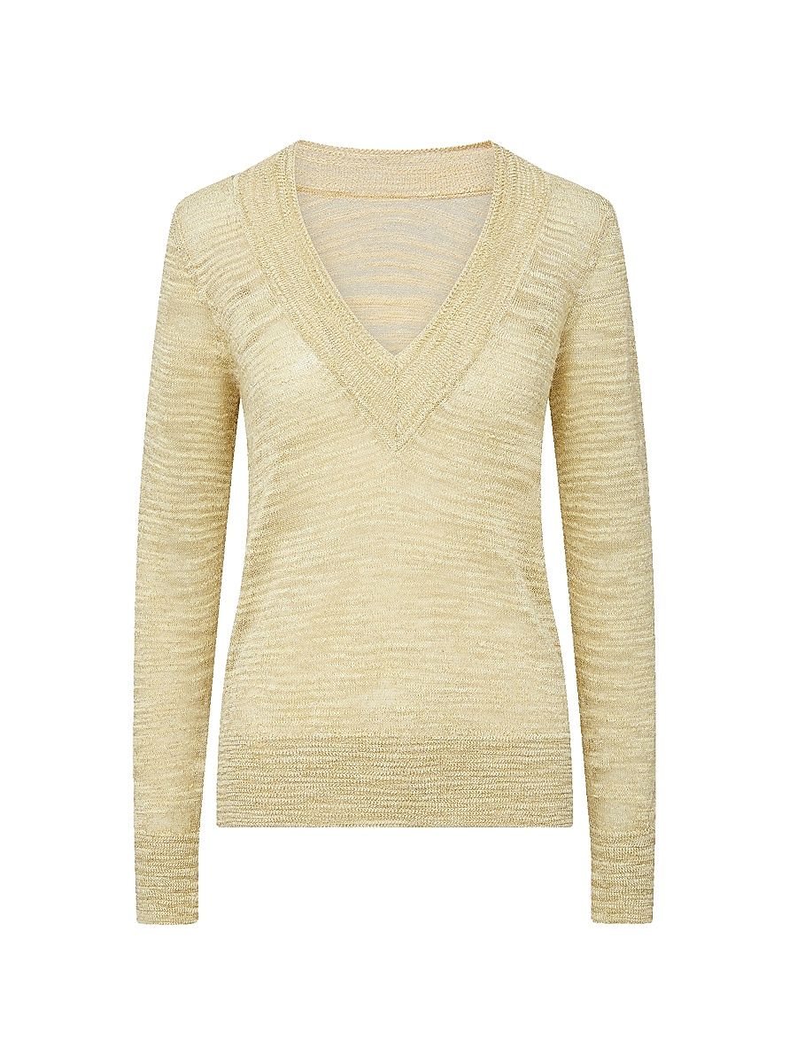 Women's Coleta Linen-Blend Sweater - Light Pistachio - Size XL