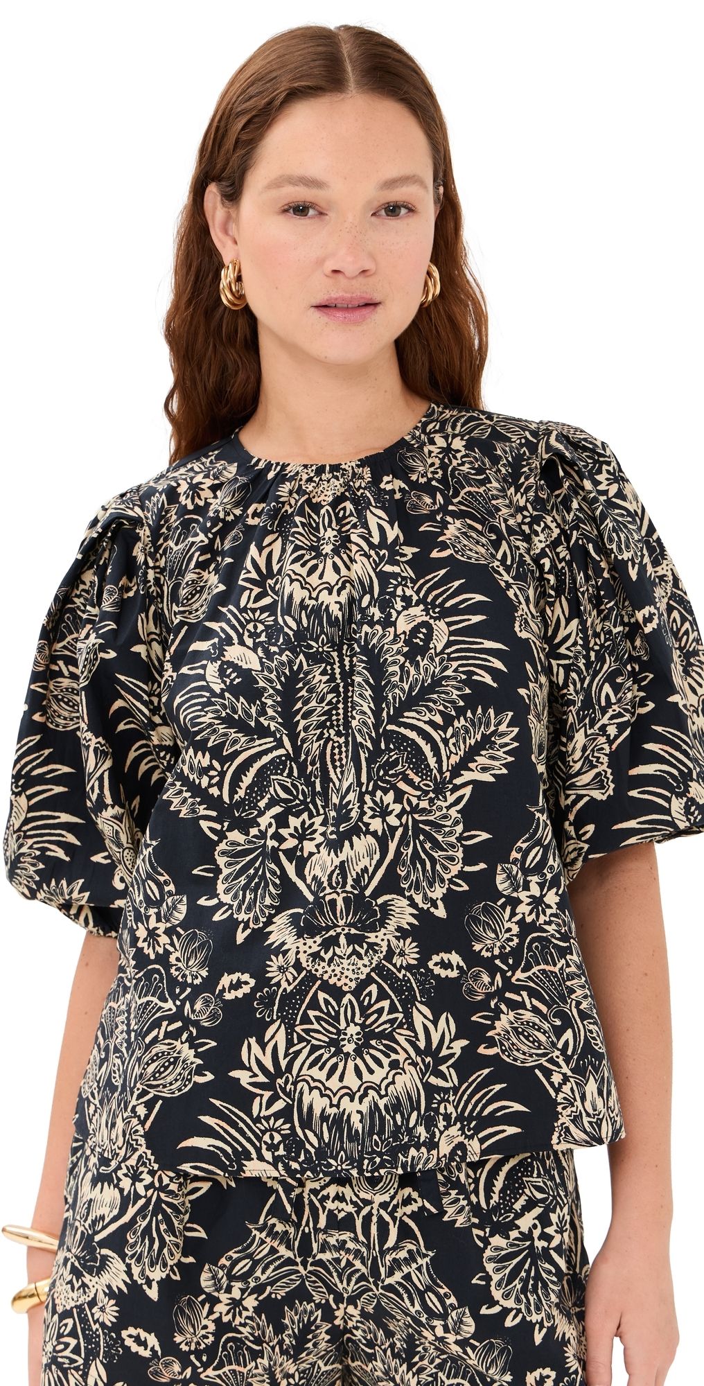 Ulla Johnson Frantiska Top Noir Flora 4