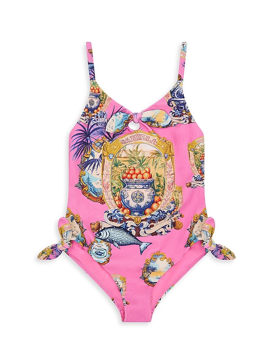 Little Girl's & Girl's Salty Splendour One-Piece Swimsuit - Size 4