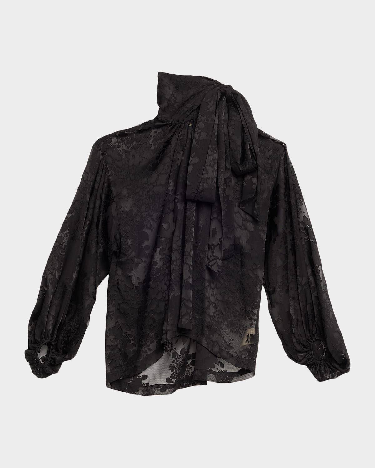 Rhett Burnout Satin Blouse