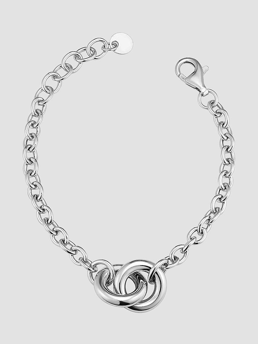 Women's Together Bracelet in Sterling Silver - Silver - Size 8.5
