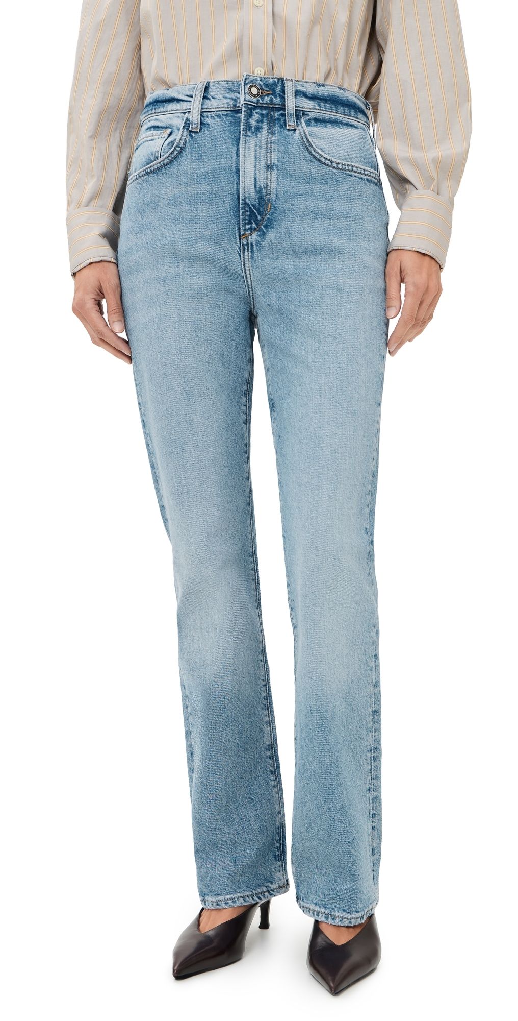 Favorite Daughter The Petite Shortie Valentina Boot Jeans Geneva 25