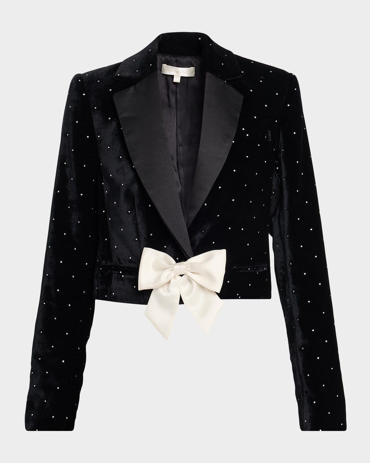 Orlisa Cropped Velvet Blazer