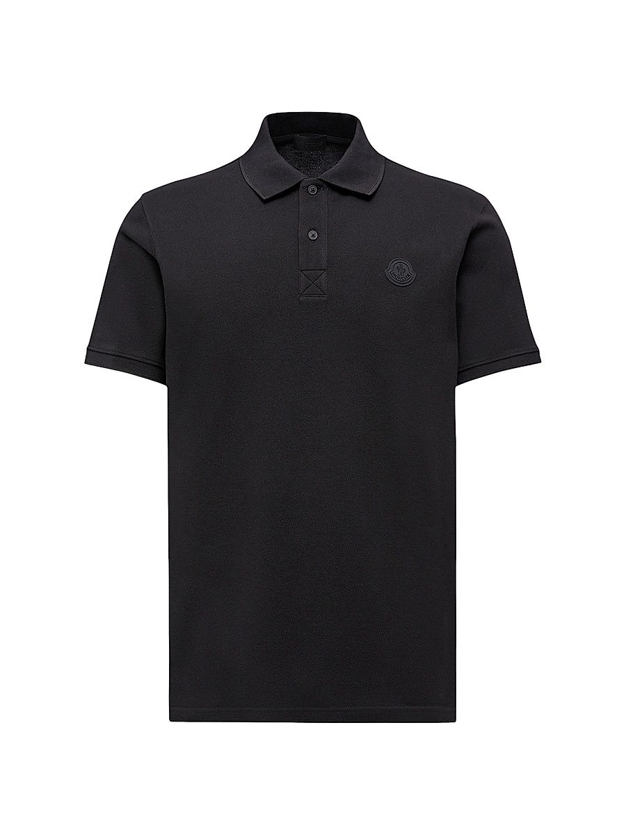 Men's Polo Shirt in Cotton Piquet - Black - Size XXXL