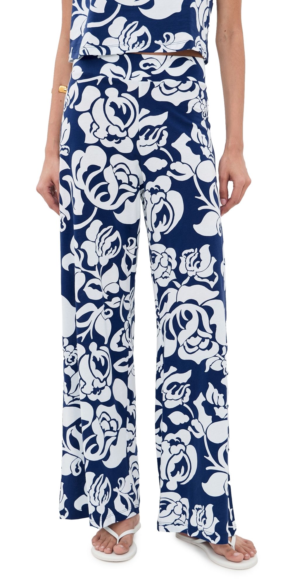 De Loreta Sur Pants Flora Navy L