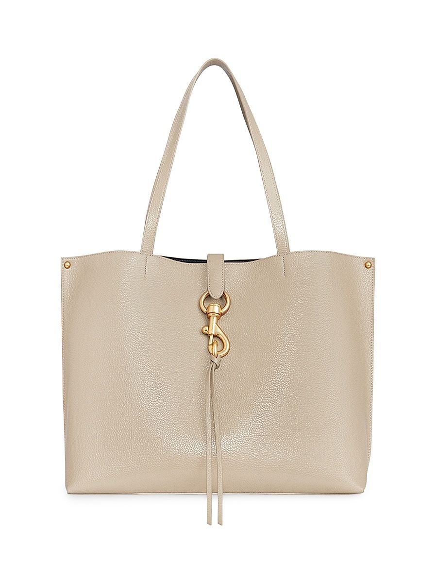 Women's Megan Leather Tote Bag - Stone