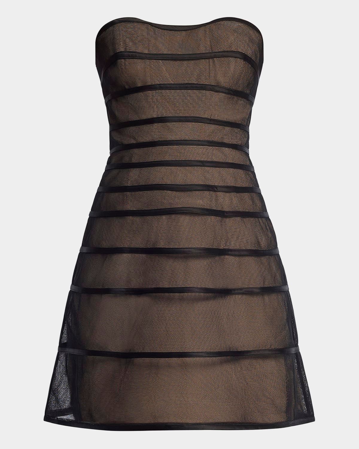 Strapless Fit-&-Flare Mini Dress