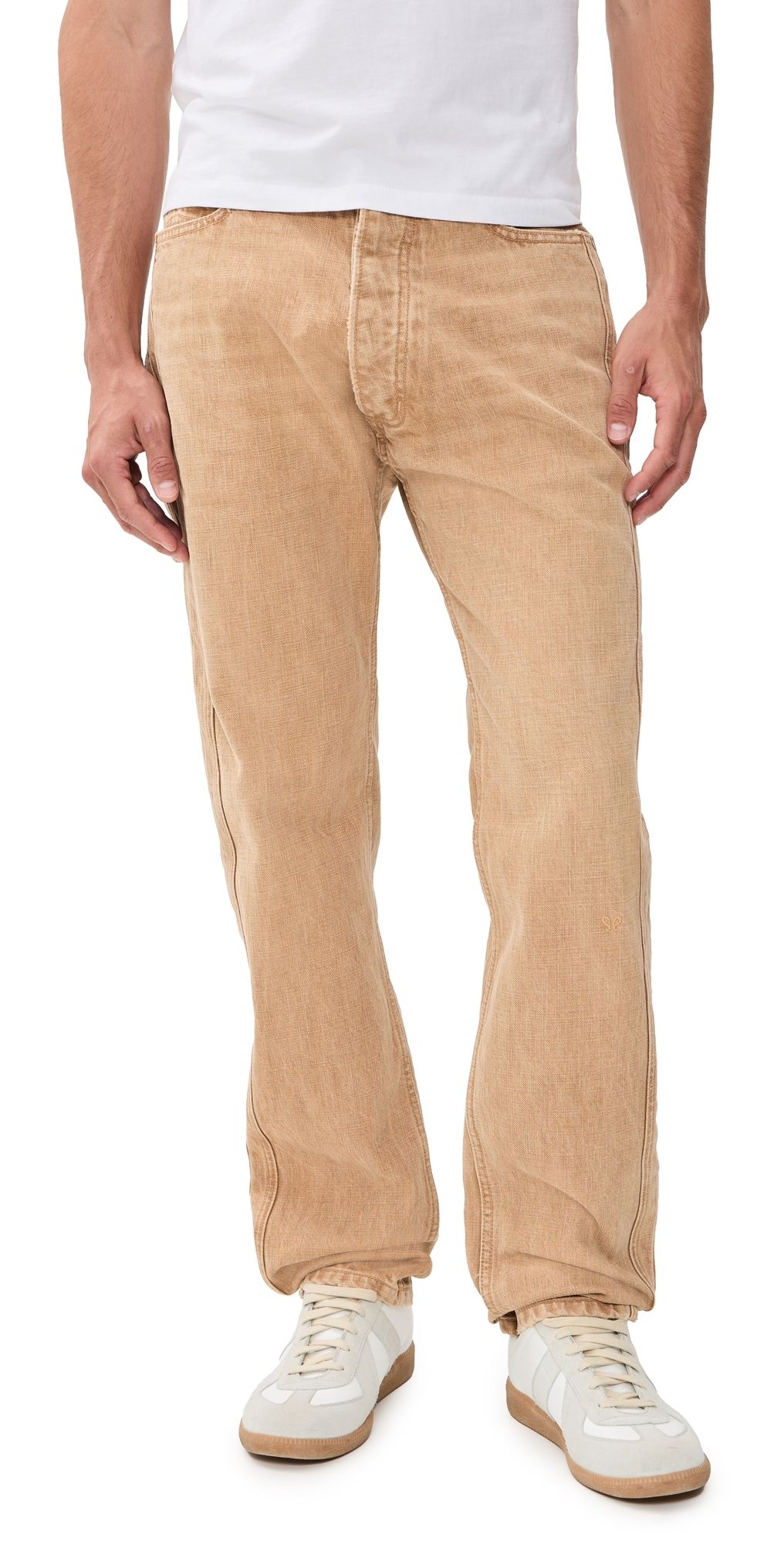 Rhude 90s Traxedo Denim Jeans Washed Brown 36