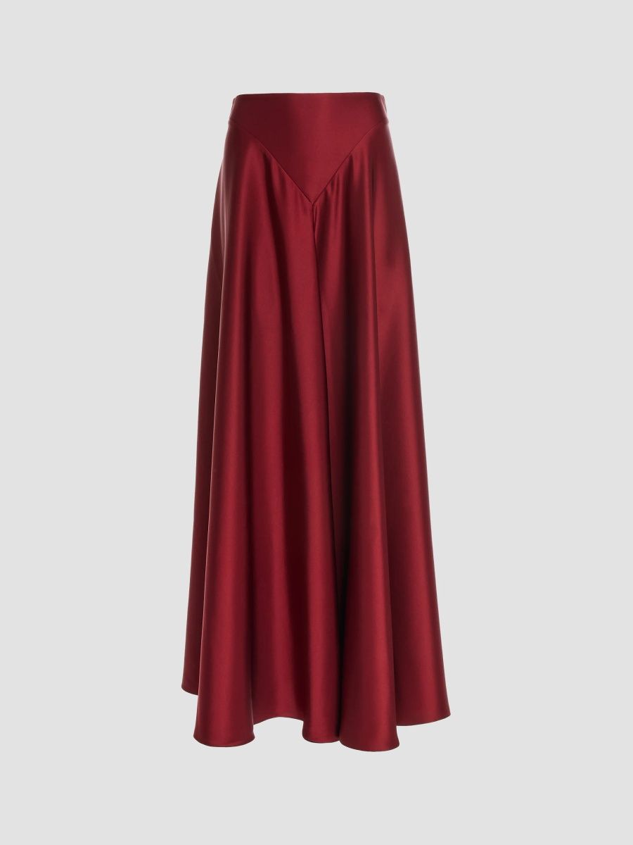 Altuzarra Women's Ames Satin Maxi Skirt - Grenache - Size 10