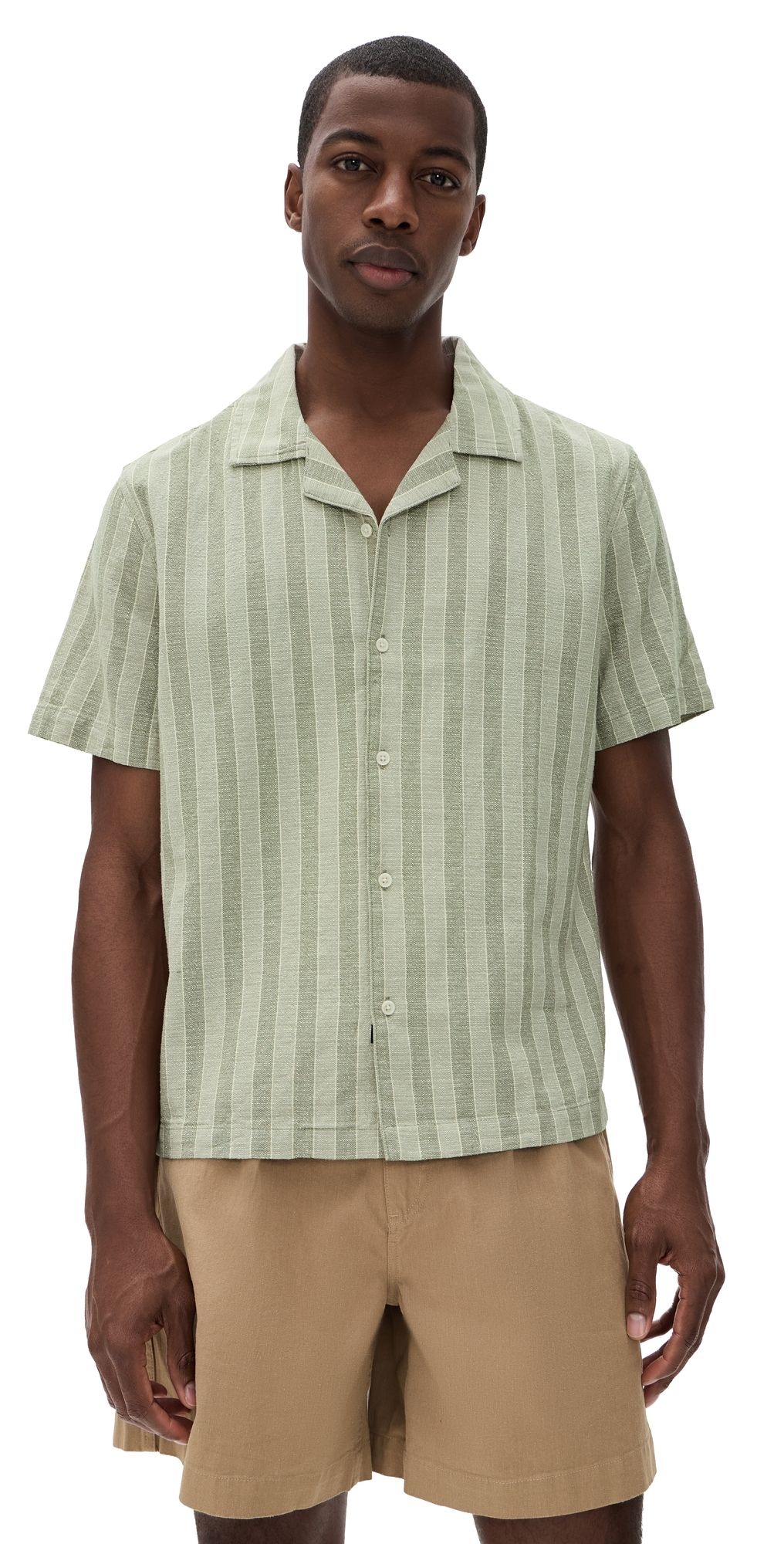 RAILS Fielder Shirt Sage Brush Stripe M