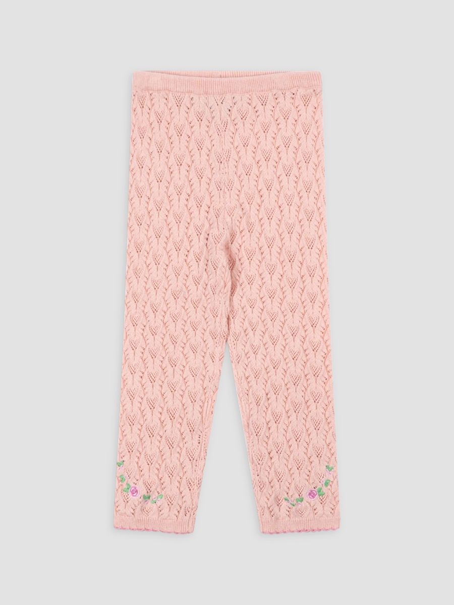Konges Slojd Girl's Baby Girl's & Little Girl's Rosier Pointelle Knit Pants - Chintz Rose - Size 5