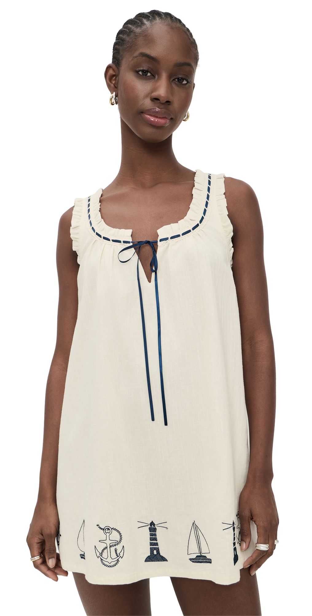 Bailey Rose Mini Dress Off White L