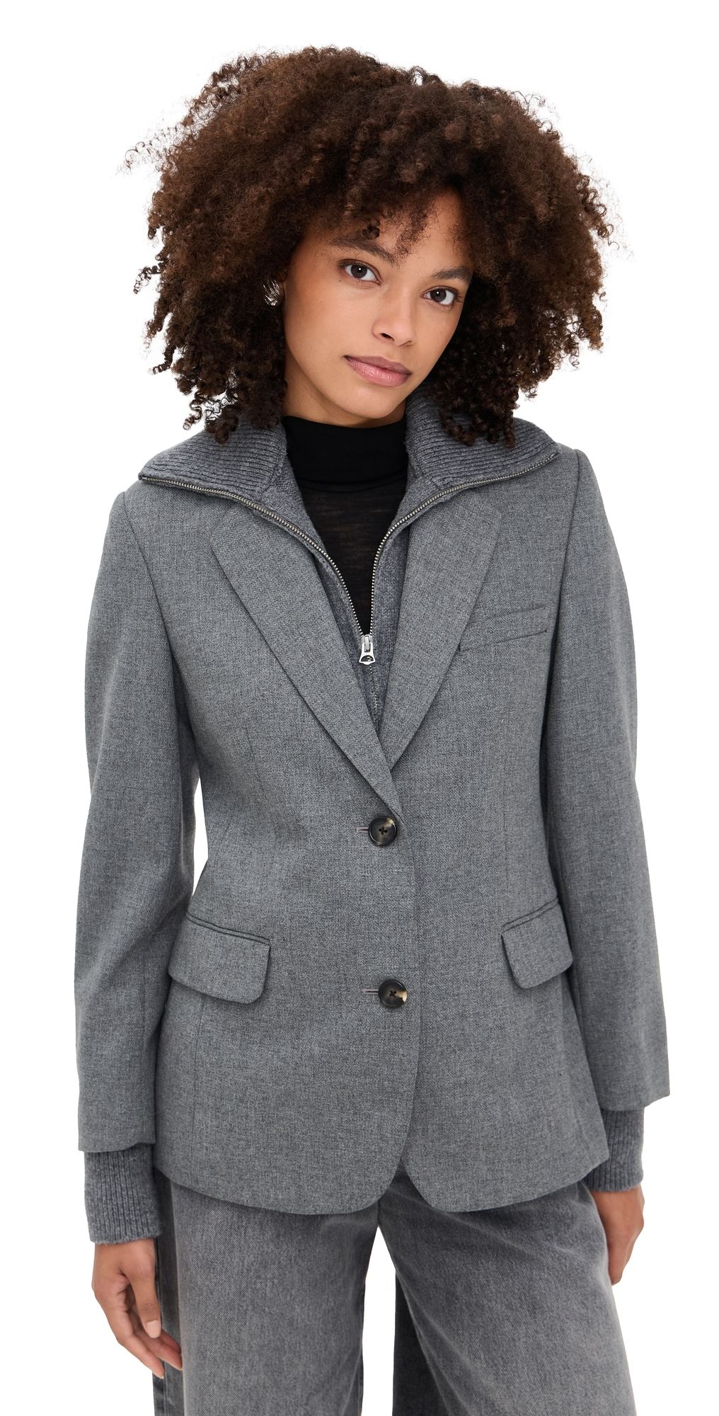 rag & bone Frank Boyfriend Blazer Grey 2