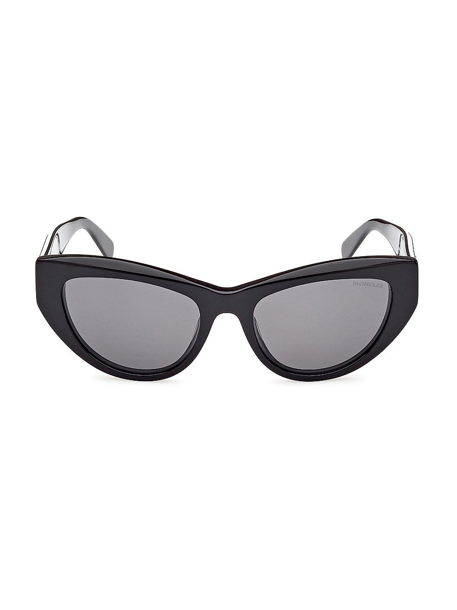 Women's Moncler-Modd 53MM Cat-Eye Sunglasses - Black