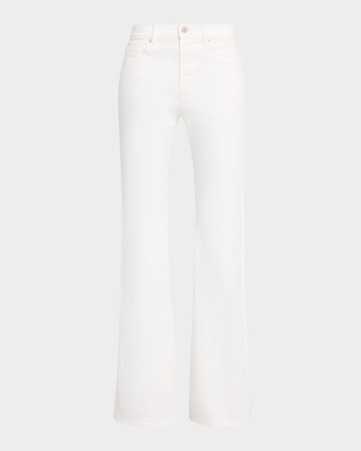 Crosbie Mid-Rise Slim Wide-Leg Jeans