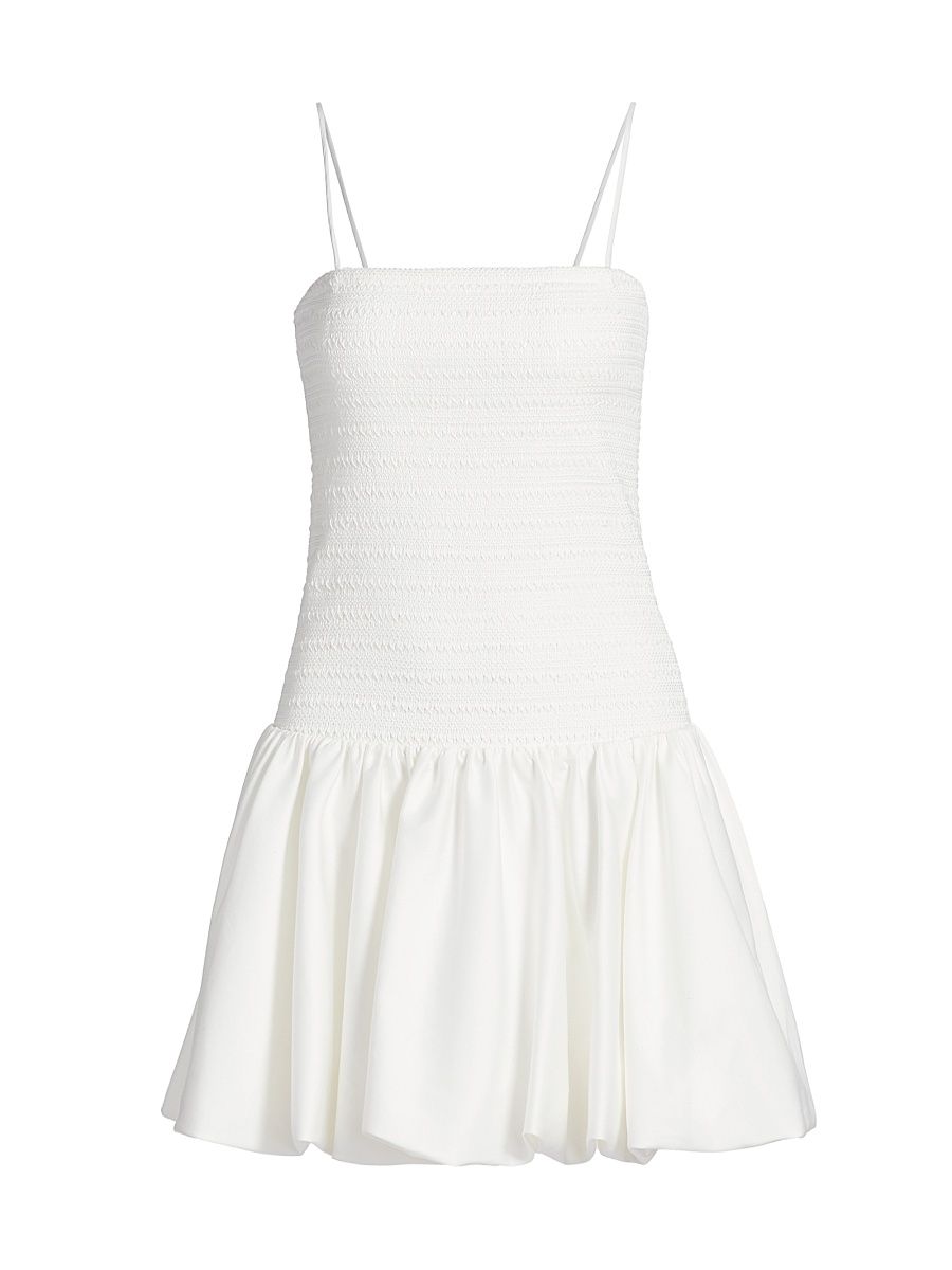 Women's Arden Drop-Waist Bubble Minidress - Off White - Size 6