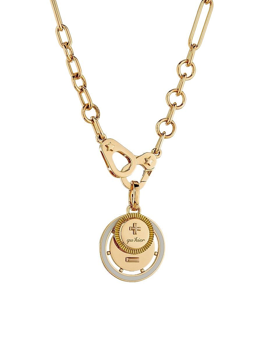 Women's Vivacity Small 18K Yellow Gold Mixed Clip Sister Hook Chain Necklace - Yellow Gold