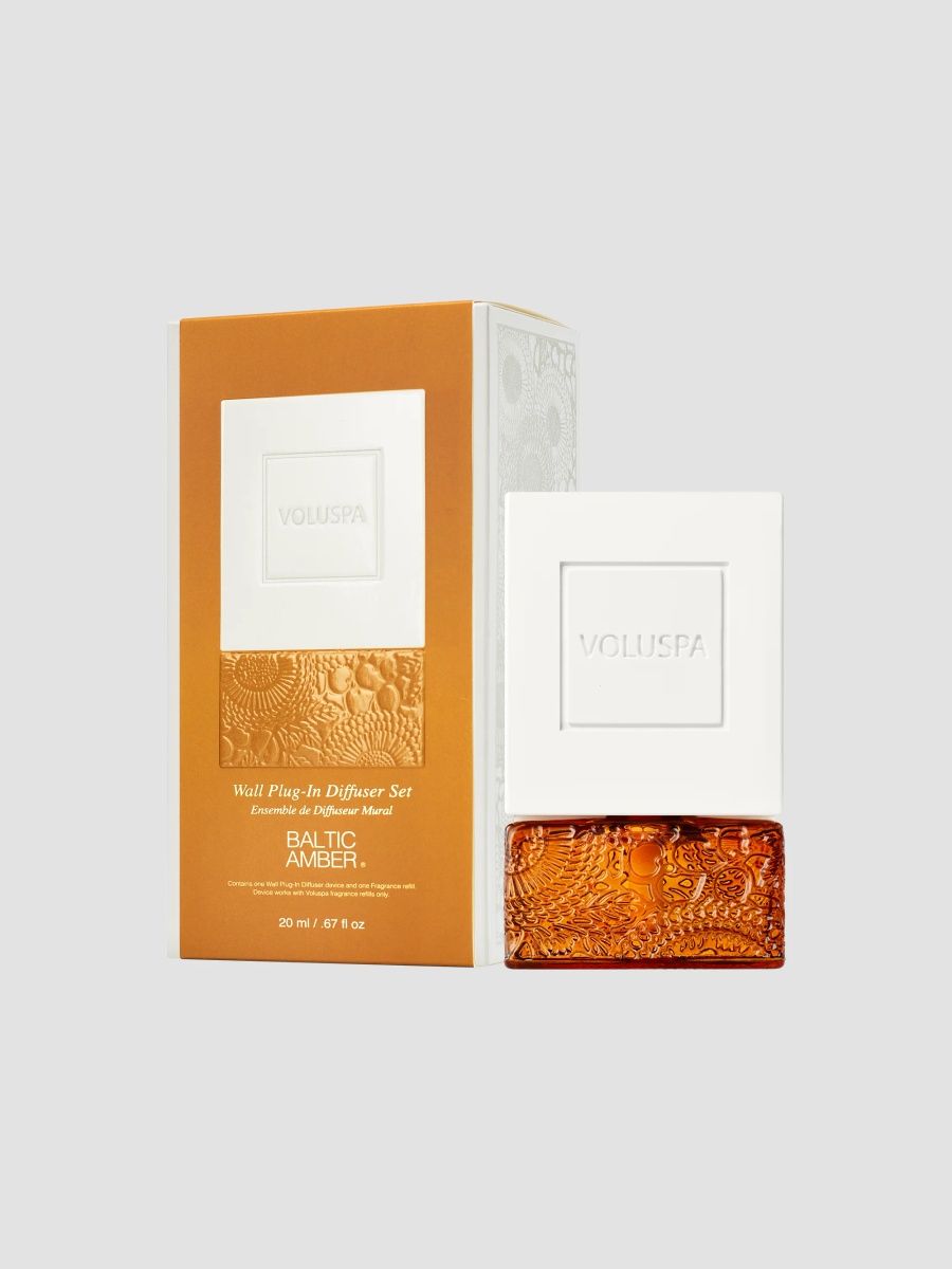 Voluspa Japonica Baltic Amber Wall-Plug in Diffuser Kit