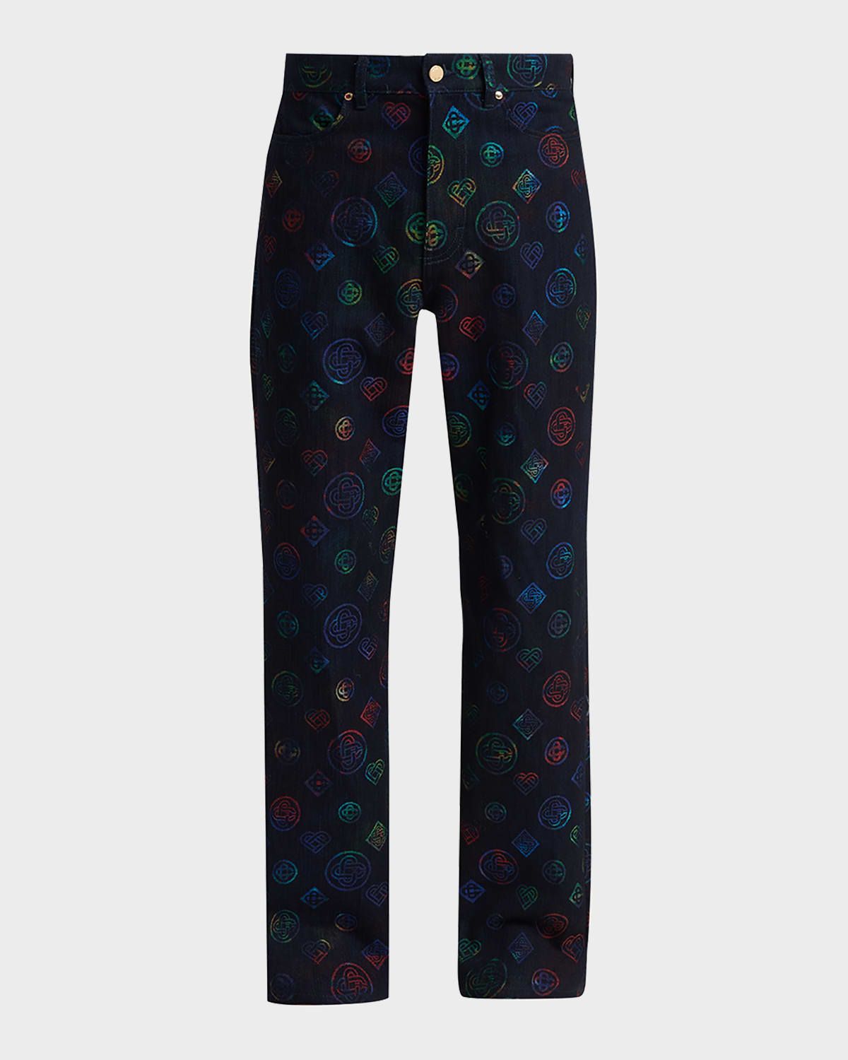 Men & apos;s Monogram Straight-Leg Jeans