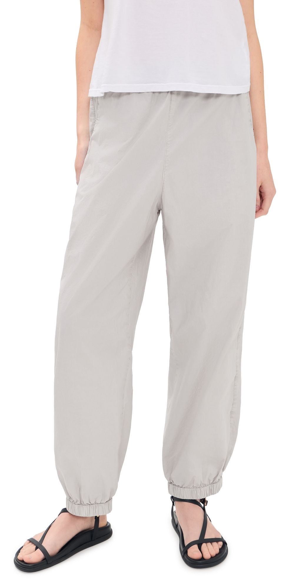 James Perse Stretch Poplin Parachute Pants Salt 3