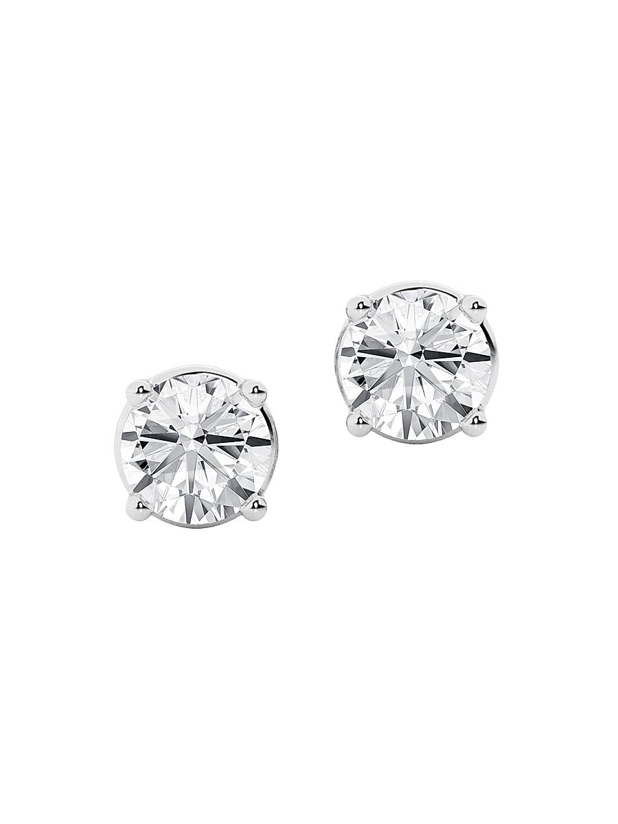 Women's 14K White Gold & 1.50 TCW Lab-Grown Diamond Stud Earrings - White Gold