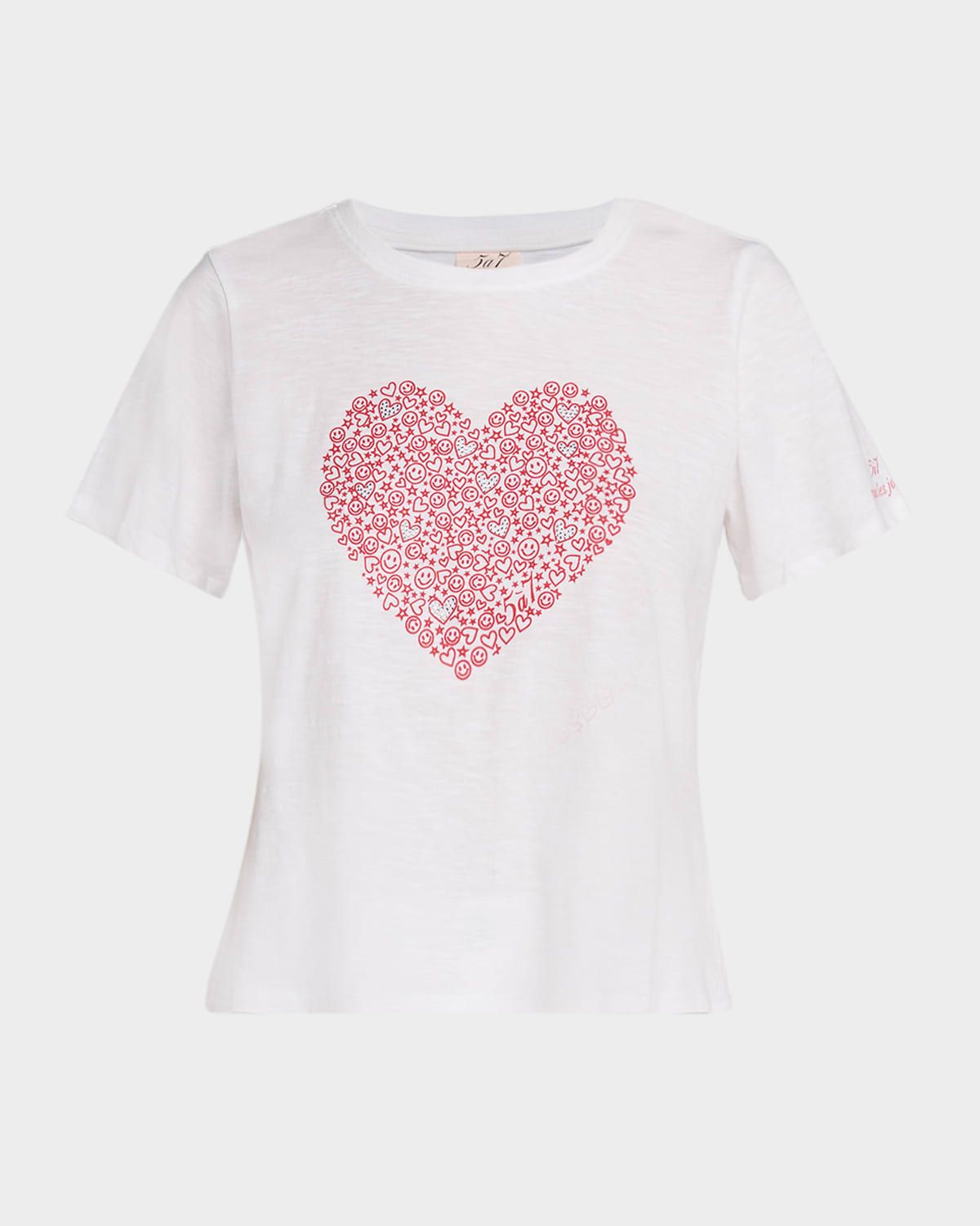 Rhinestone Doodle Crewneck Tee