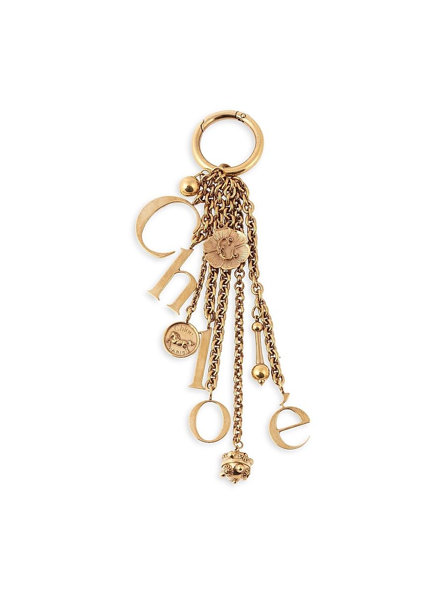 Women's Symbols Key Ring - Golden Brown