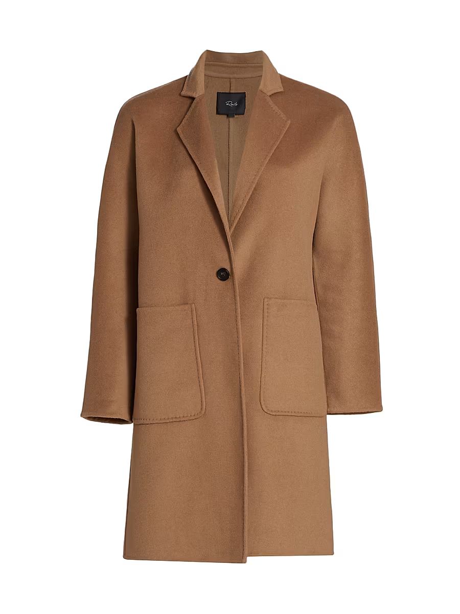Women's Everest Wool-Blend Coat - Camel - Size Medium