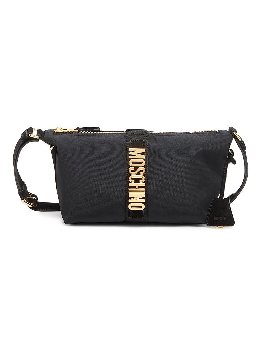 Men's Logo Hardware Crossbody Bag - Black