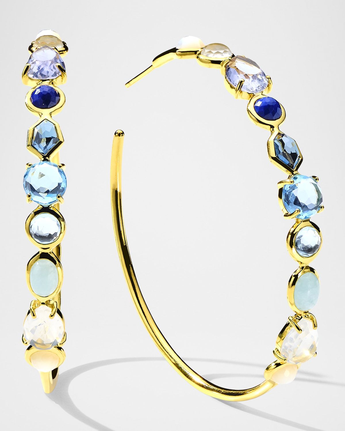 Rock Candy Mare Mixed-Shape No. 4 Hoop Earrings in 18K Gold