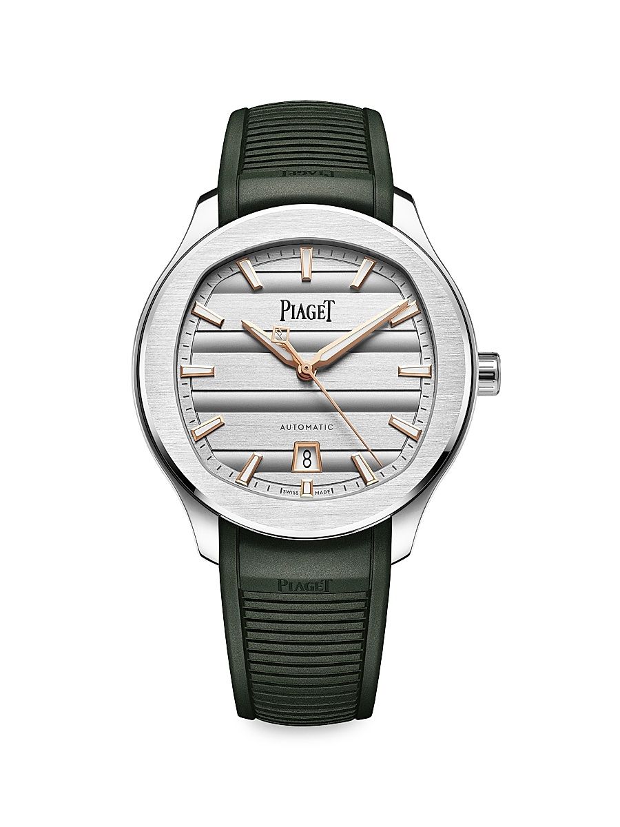 Women's Polo Stainless Steel & Rubber Strap Watch/42MM - Steel