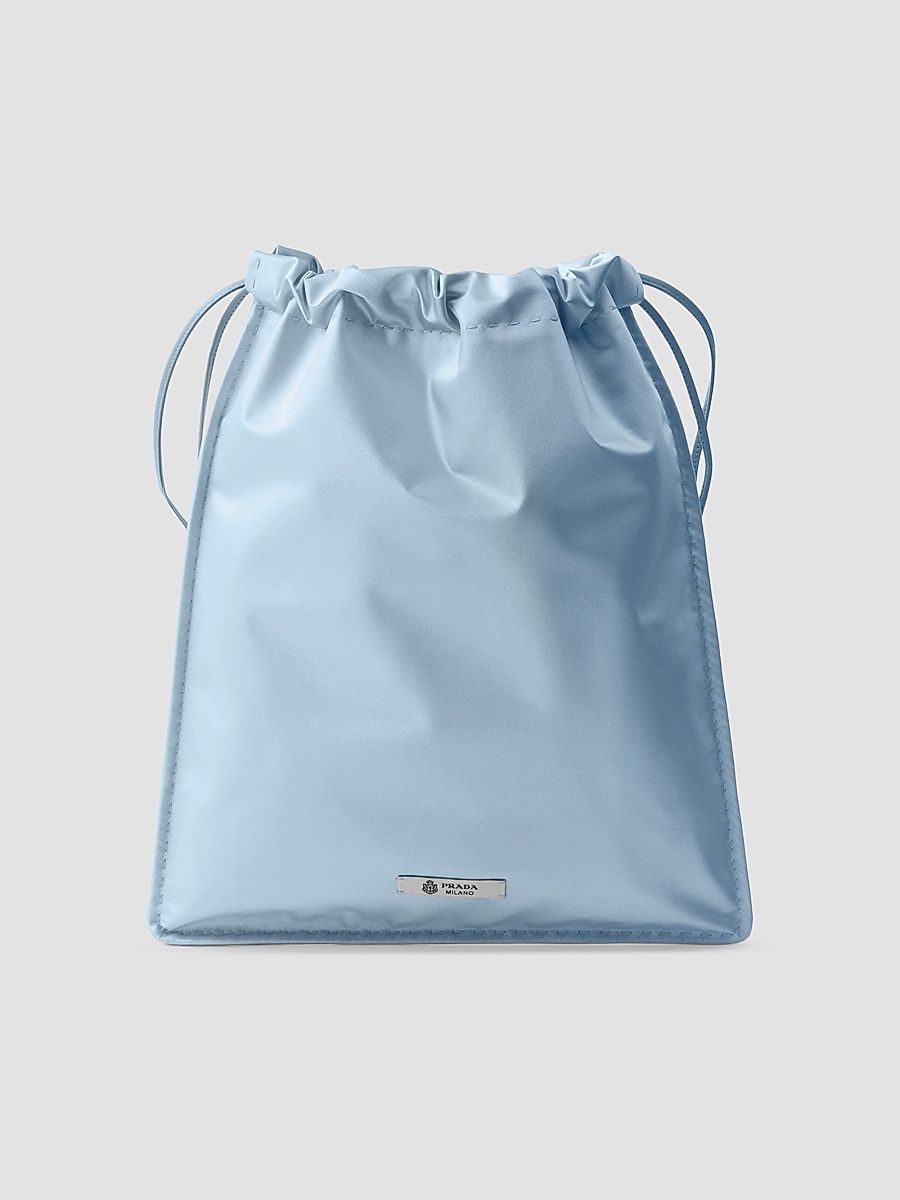Prada Women's Wish Silk Duchesse Pouch - Green