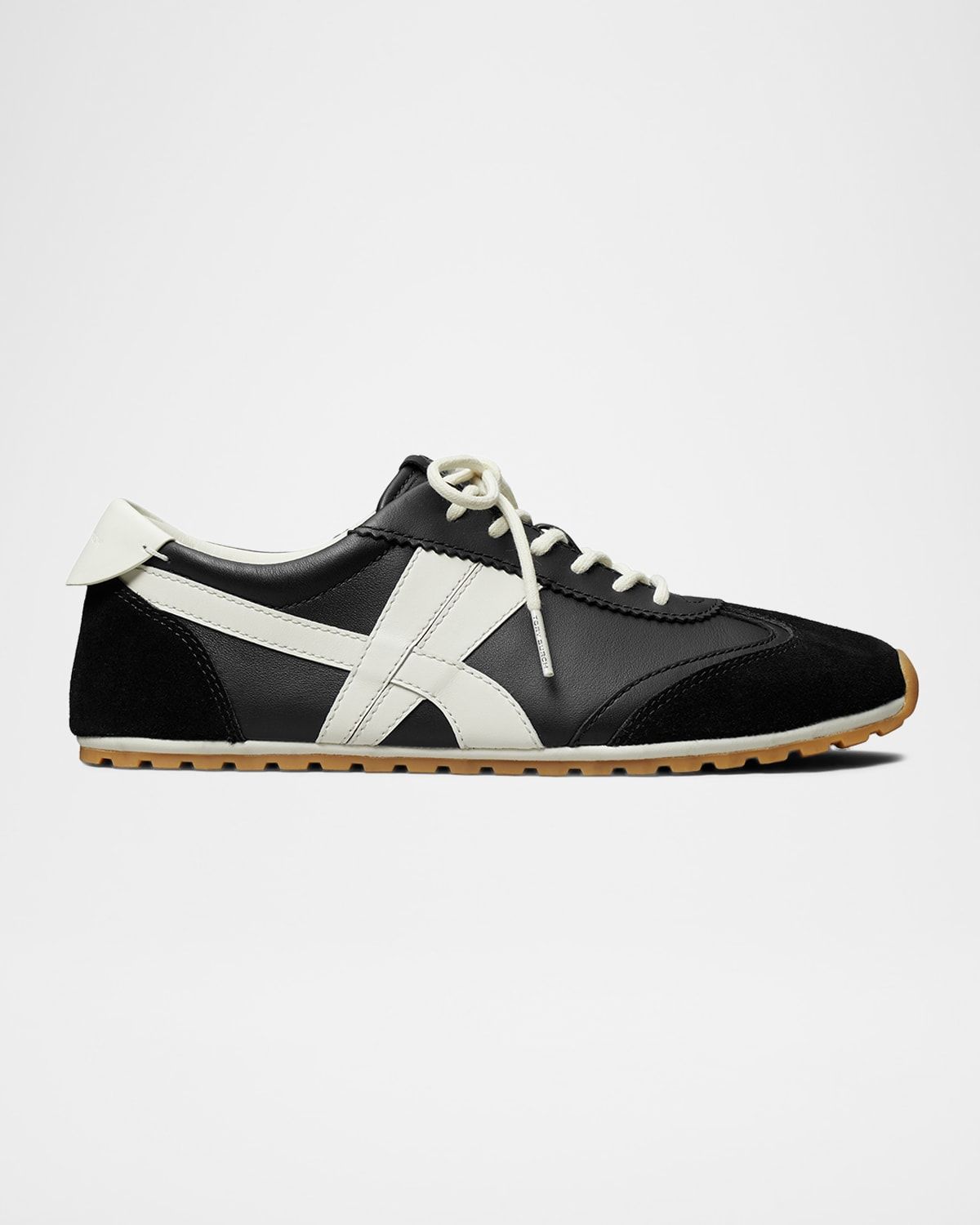 Hank Field Leather & Suede Low-Top Sneakers