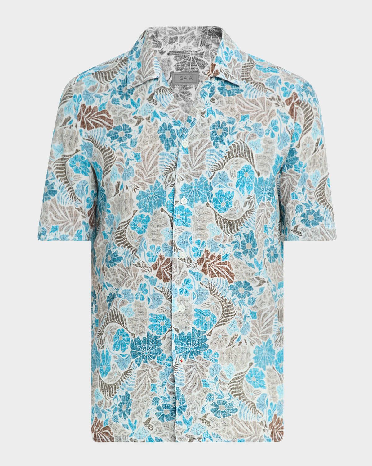 Men & apos;s Cotton Floral Camp Shirt