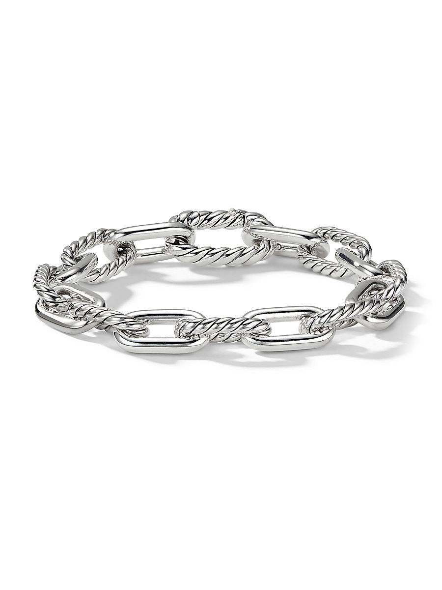 Women's DY Madison Chain Bracelet in Sterling Silver, 8.5mm - Silver - Size Small